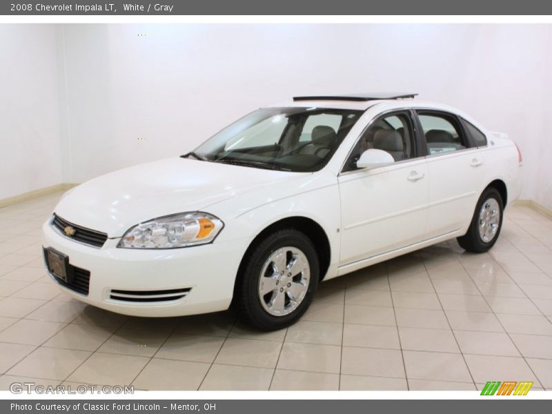 White / Gray 2008 Chevrolet Impala LT