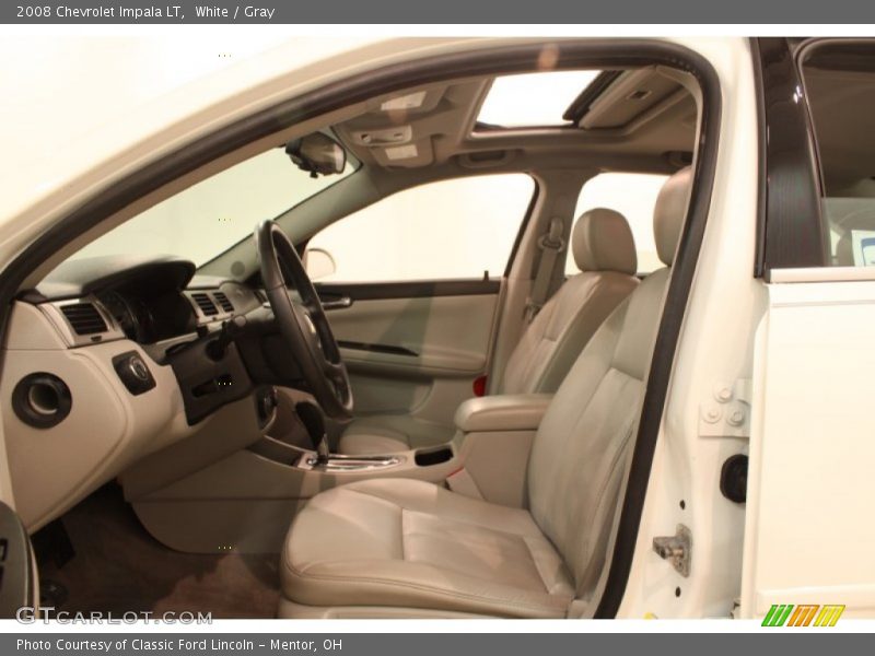 White / Gray 2008 Chevrolet Impala LT
