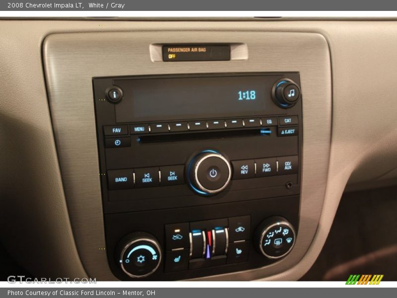 White / Gray 2008 Chevrolet Impala LT