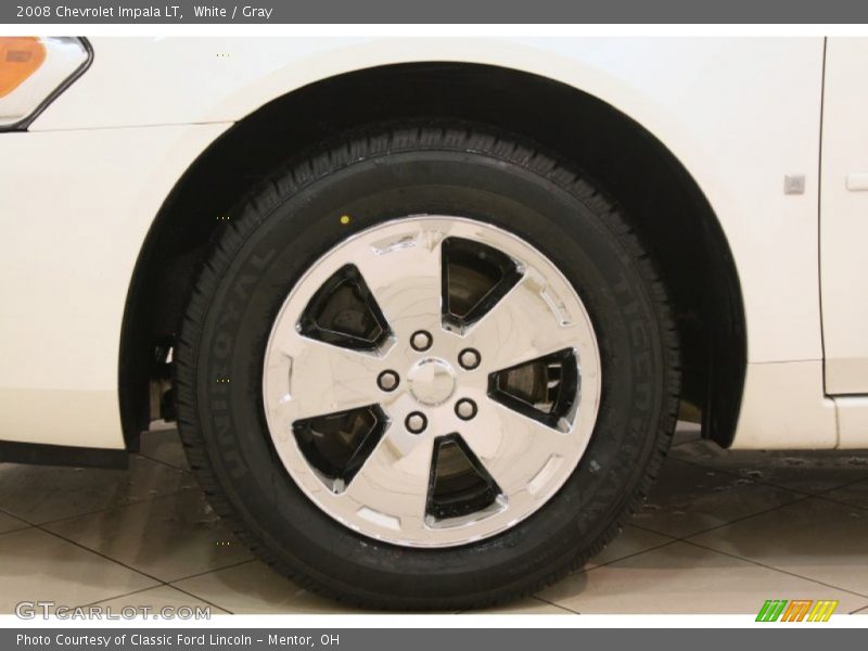 White / Gray 2008 Chevrolet Impala LT