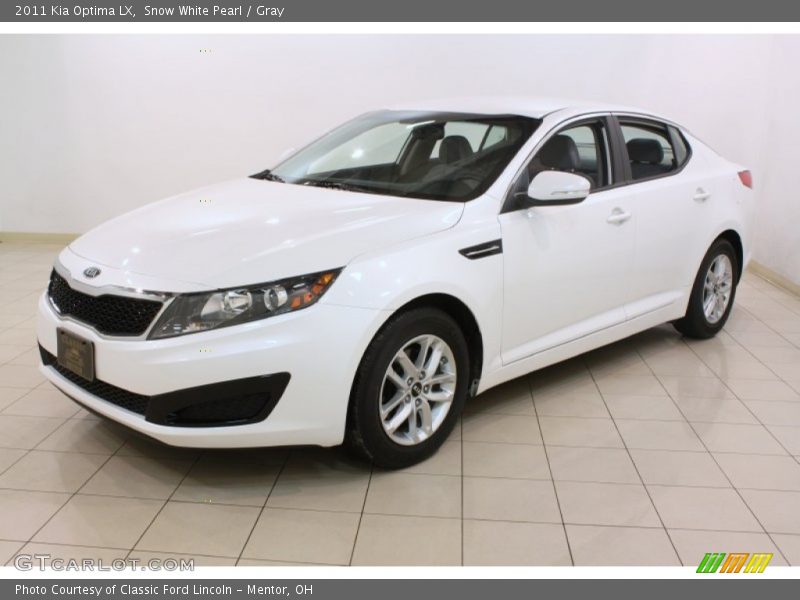 Snow White Pearl / Gray 2011 Kia Optima LX