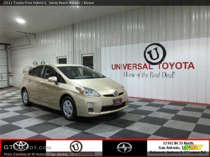 Sandy Beach Metallic / Bisque 2011 Toyota Prius Hybrid II