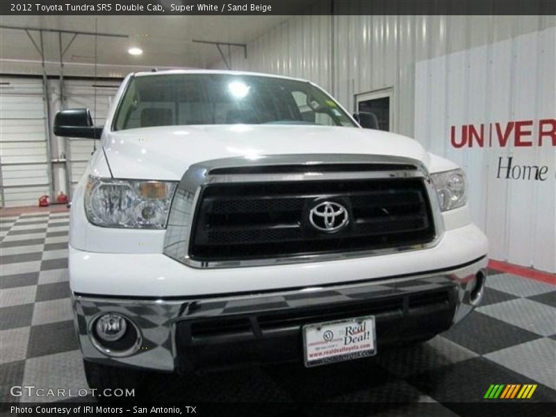 Super White / Sand Beige 2012 Toyota Tundra SR5 Double Cab