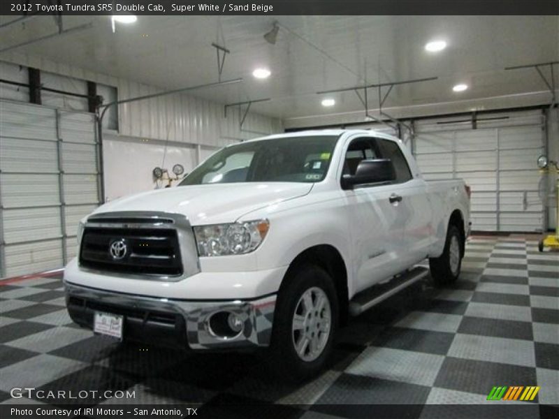 Super White / Sand Beige 2012 Toyota Tundra SR5 Double Cab