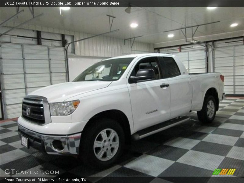 Super White / Sand Beige 2012 Toyota Tundra SR5 Double Cab