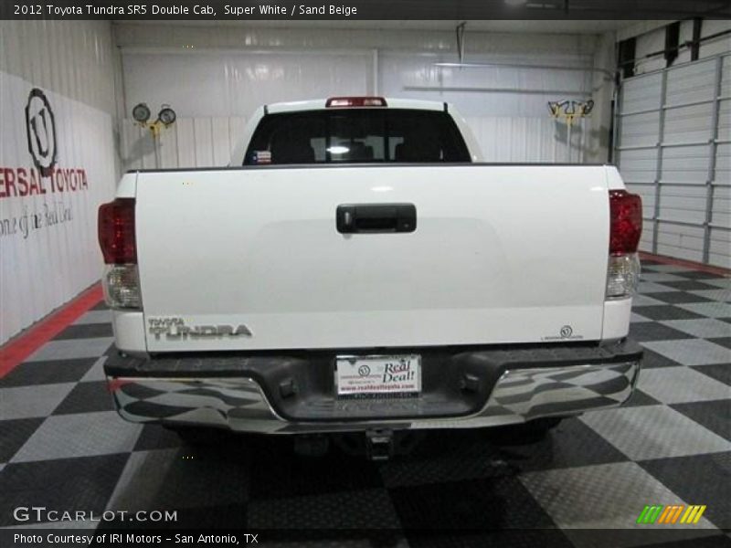 Super White / Sand Beige 2012 Toyota Tundra SR5 Double Cab