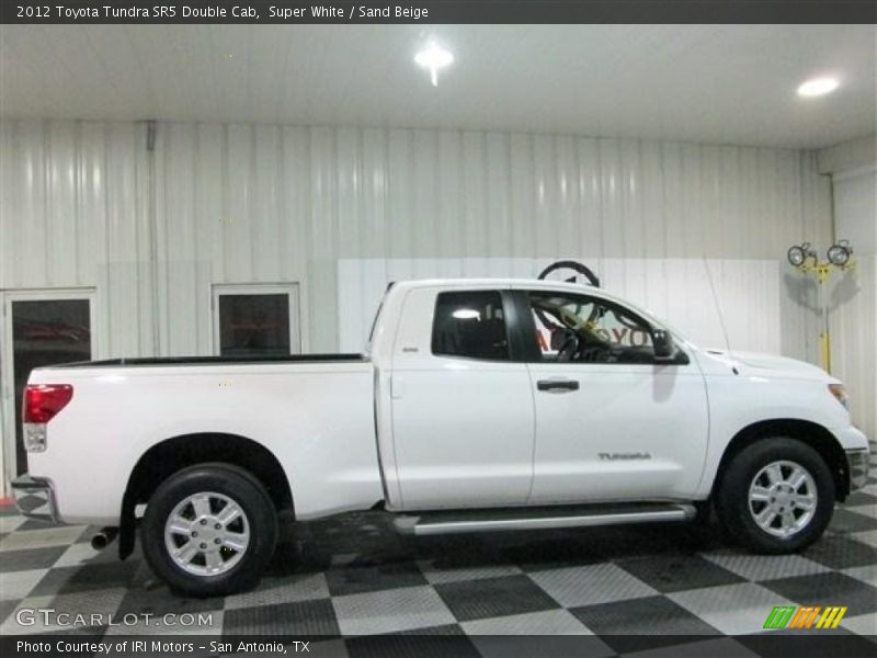 Super White / Sand Beige 2012 Toyota Tundra SR5 Double Cab