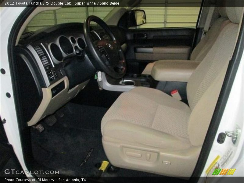 Super White / Sand Beige 2012 Toyota Tundra SR5 Double Cab