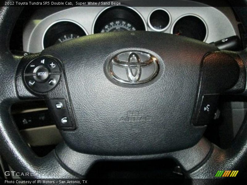 Super White / Sand Beige 2012 Toyota Tundra SR5 Double Cab
