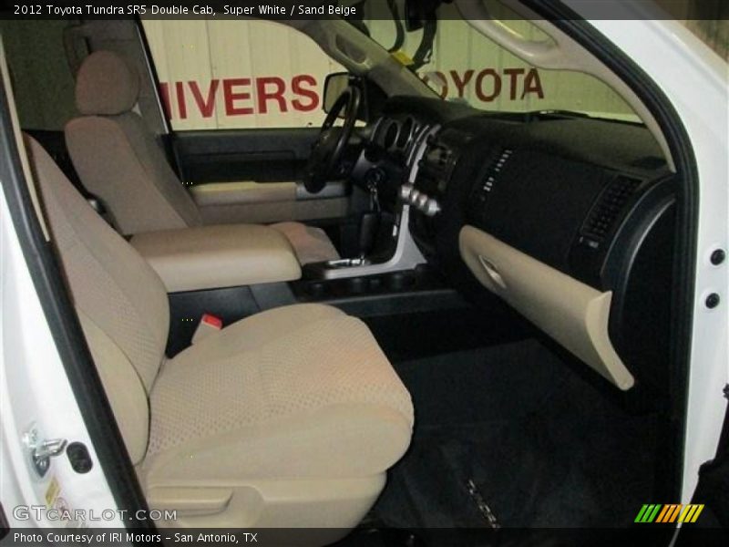 Super White / Sand Beige 2012 Toyota Tundra SR5 Double Cab