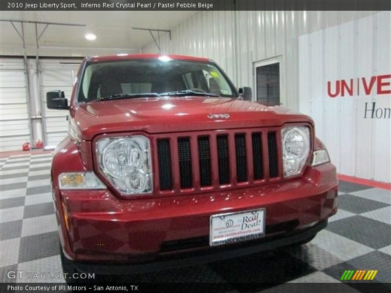 Inferno Red Crystal Pearl / Pastel Pebble Beige 2010 Jeep Liberty Sport