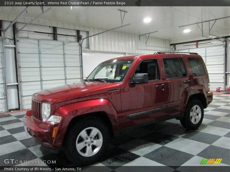 Inferno Red Crystal Pearl / Pastel Pebble Beige 2010 Jeep Liberty Sport