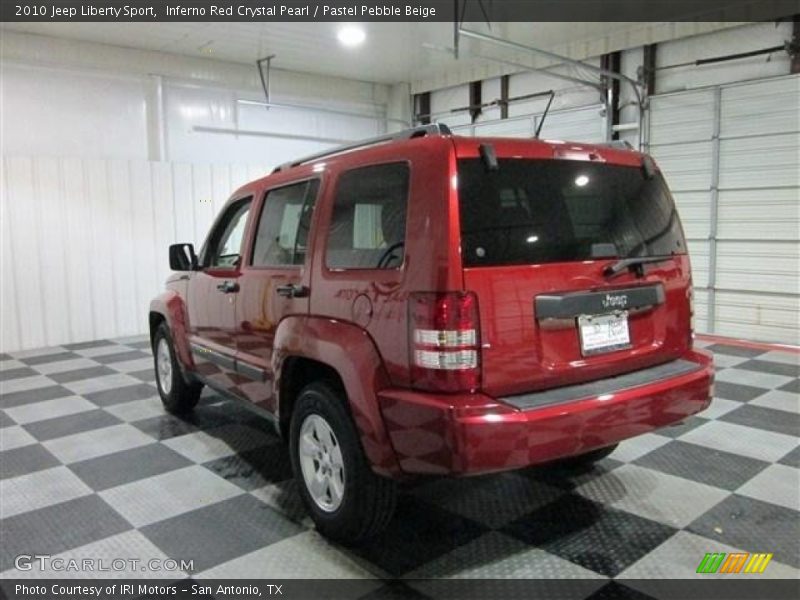 Inferno Red Crystal Pearl / Pastel Pebble Beige 2010 Jeep Liberty Sport