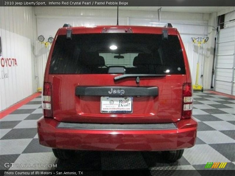 Inferno Red Crystal Pearl / Pastel Pebble Beige 2010 Jeep Liberty Sport