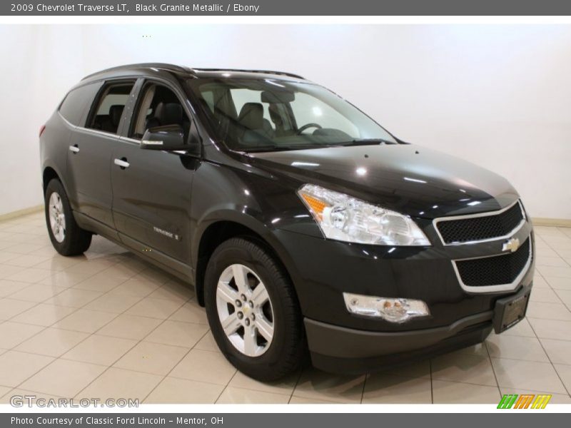 Black Granite Metallic / Ebony 2009 Chevrolet Traverse LT