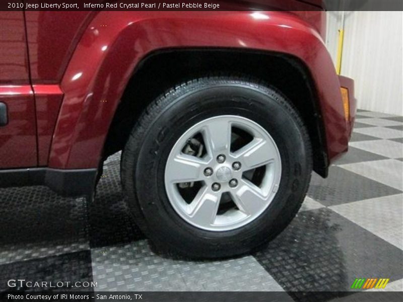 Inferno Red Crystal Pearl / Pastel Pebble Beige 2010 Jeep Liberty Sport