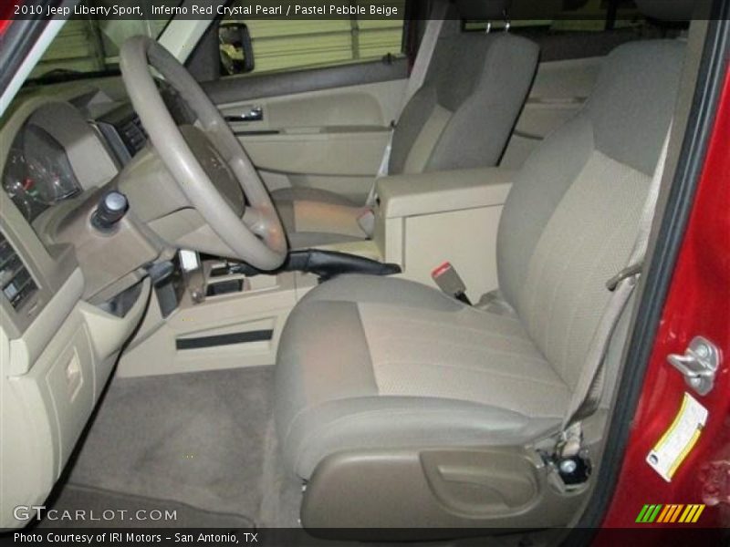 Inferno Red Crystal Pearl / Pastel Pebble Beige 2010 Jeep Liberty Sport