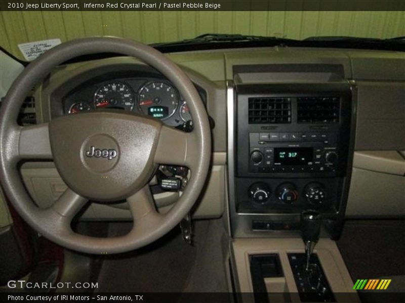 Inferno Red Crystal Pearl / Pastel Pebble Beige 2010 Jeep Liberty Sport