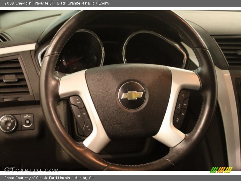 Black Granite Metallic / Ebony 2009 Chevrolet Traverse LT