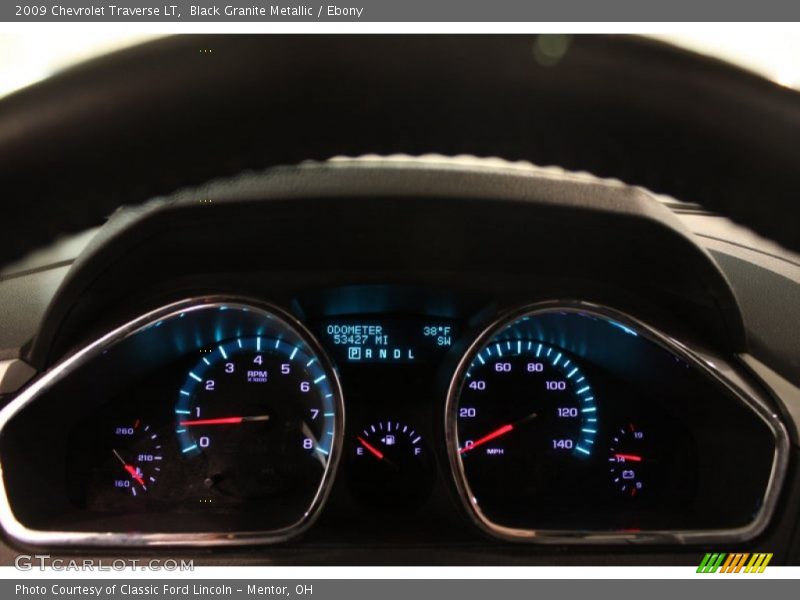 Black Granite Metallic / Ebony 2009 Chevrolet Traverse LT