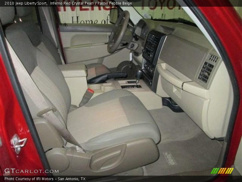 Inferno Red Crystal Pearl / Pastel Pebble Beige 2010 Jeep Liberty Sport