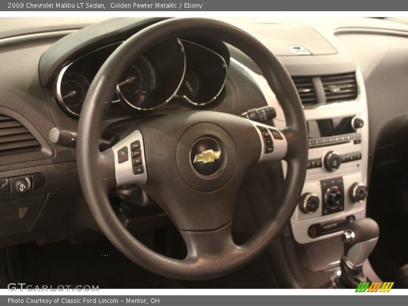 Golden Pewter Metallic / Ebony 2009 Chevrolet Malibu LT Sedan