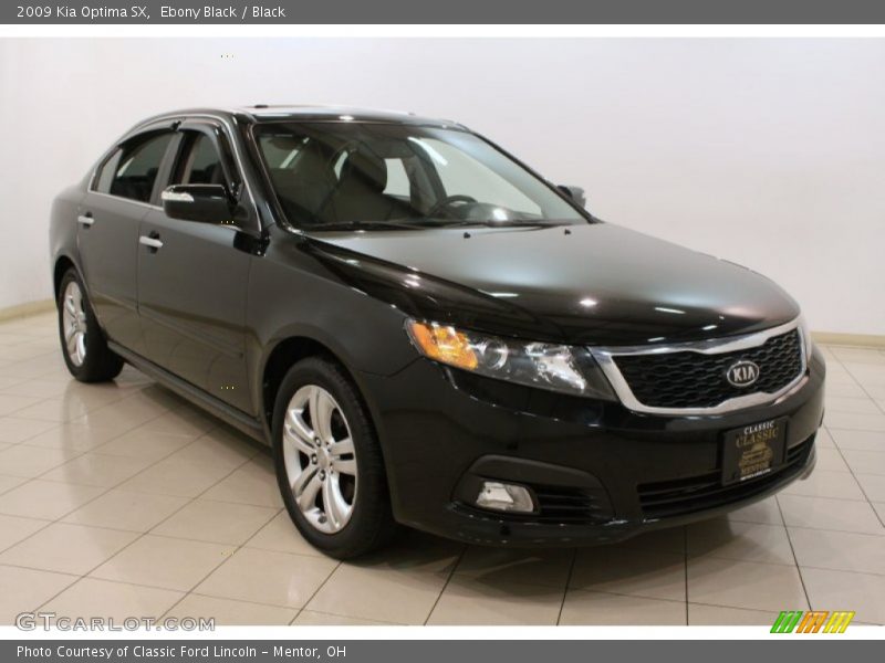 Ebony Black / Black 2009 Kia Optima SX