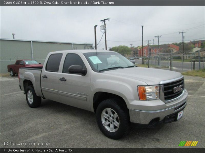 Silver Birch Metallic / Dark Titanium 2009 GMC Sierra 1500 SL Crew Cab