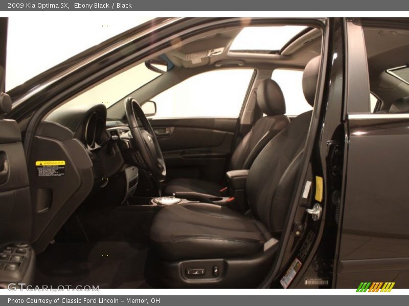 Ebony Black / Black 2009 Kia Optima SX