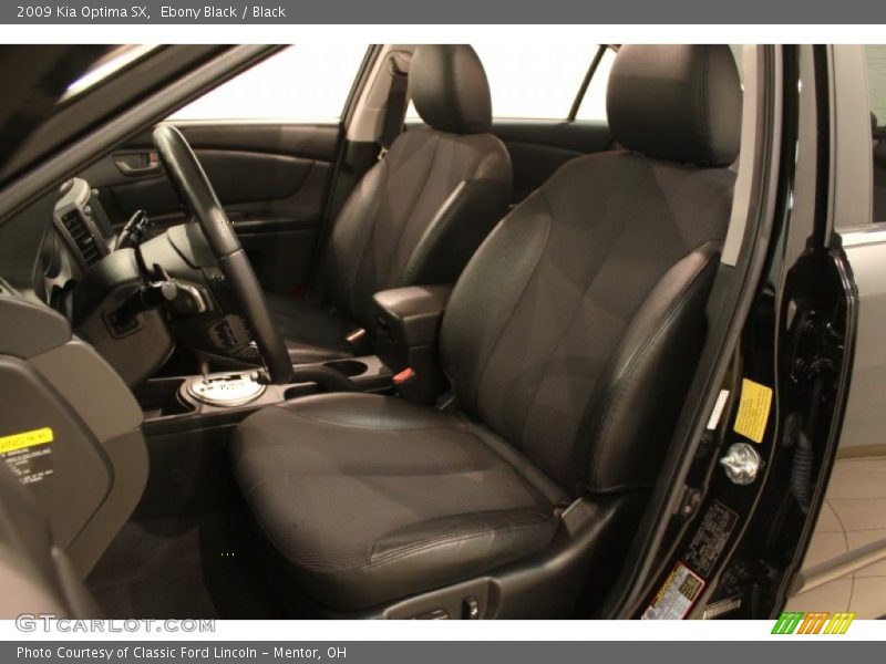 Ebony Black / Black 2009 Kia Optima SX