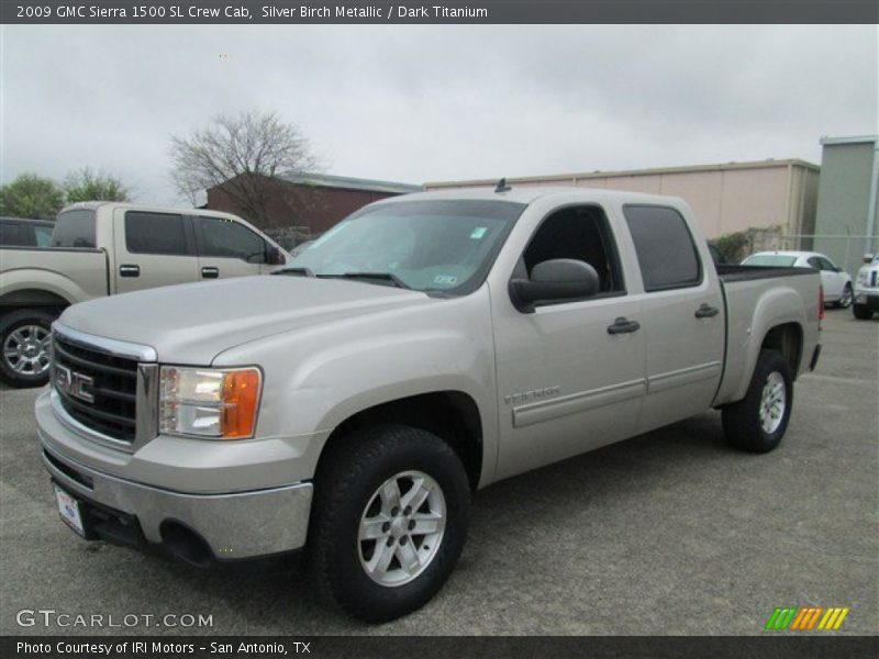 Silver Birch Metallic / Dark Titanium 2009 GMC Sierra 1500 SL Crew Cab