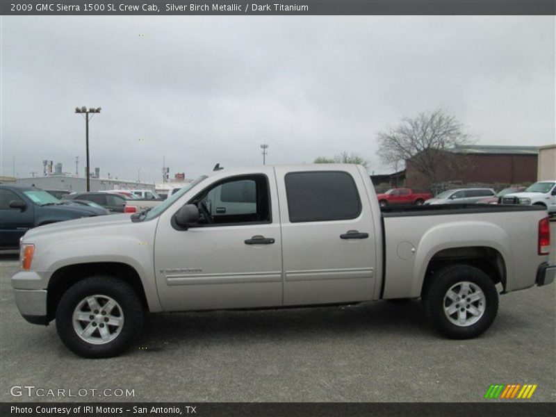 Silver Birch Metallic / Dark Titanium 2009 GMC Sierra 1500 SL Crew Cab