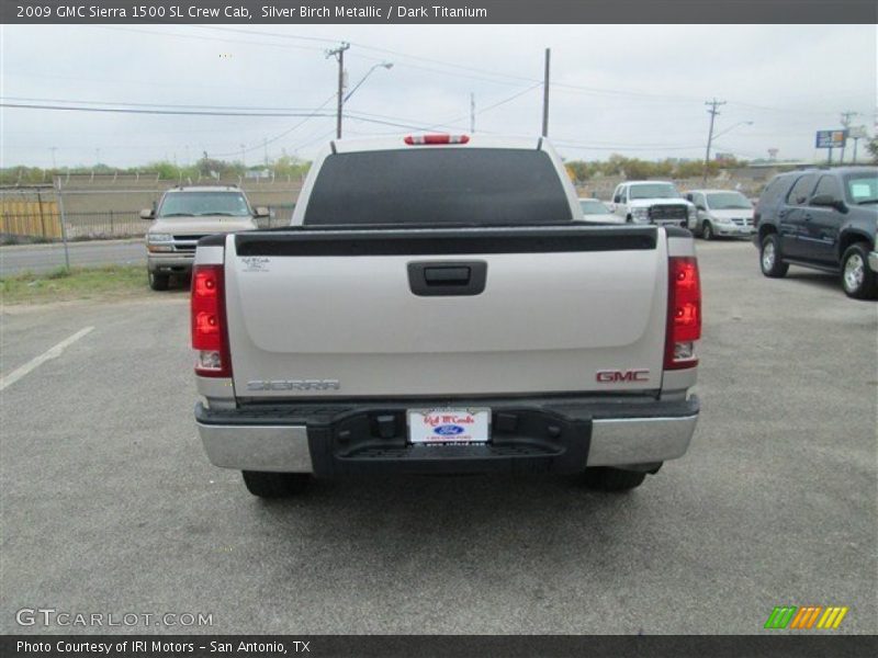 Silver Birch Metallic / Dark Titanium 2009 GMC Sierra 1500 SL Crew Cab