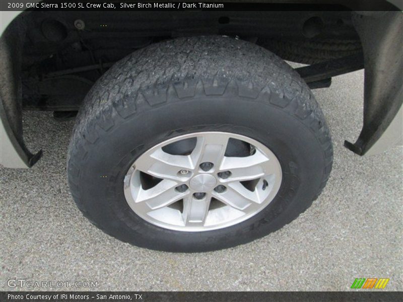 Silver Birch Metallic / Dark Titanium 2009 GMC Sierra 1500 SL Crew Cab