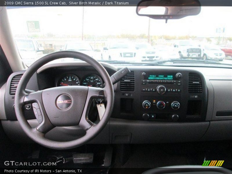 Silver Birch Metallic / Dark Titanium 2009 GMC Sierra 1500 SL Crew Cab