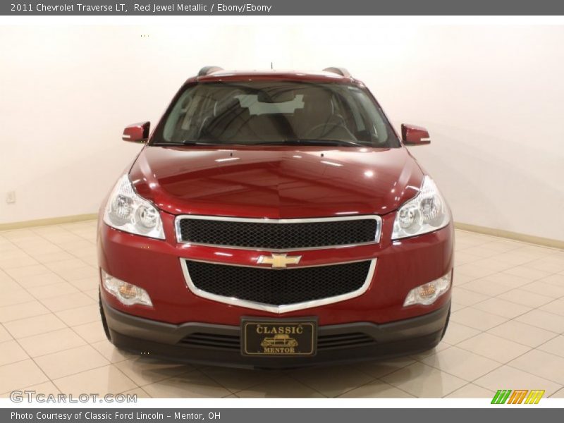 Red Jewel Metallic / Ebony/Ebony 2011 Chevrolet Traverse LT
