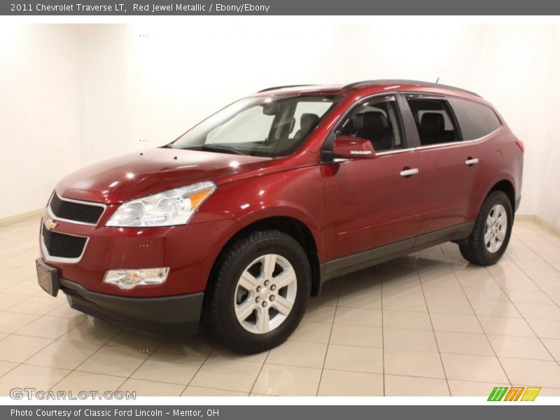 Red Jewel Metallic / Ebony/Ebony 2011 Chevrolet Traverse LT