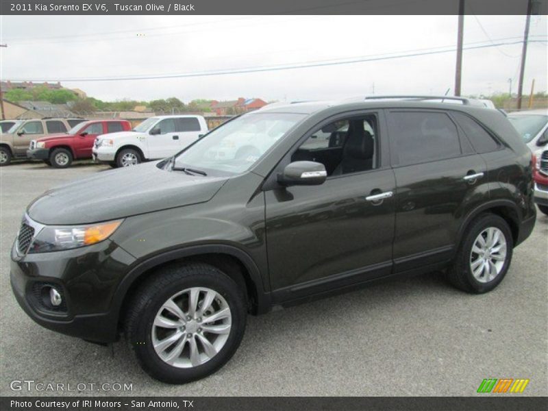 Tuscan Olive / Black 2011 Kia Sorento EX V6
