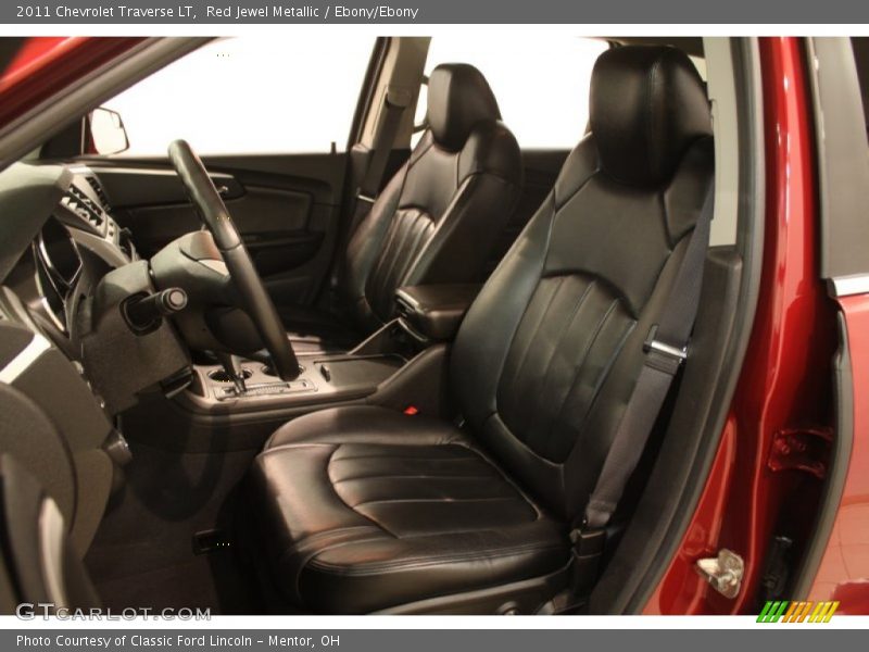 Red Jewel Metallic / Ebony/Ebony 2011 Chevrolet Traverse LT