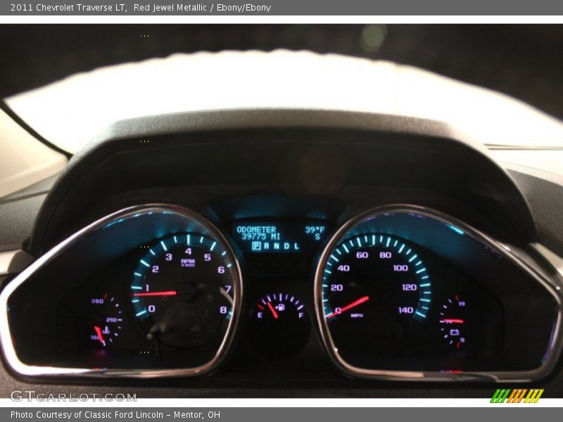 Red Jewel Metallic / Ebony/Ebony 2011 Chevrolet Traverse LT