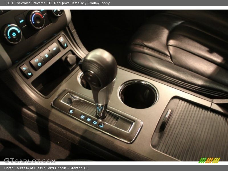 Red Jewel Metallic / Ebony/Ebony 2011 Chevrolet Traverse LT