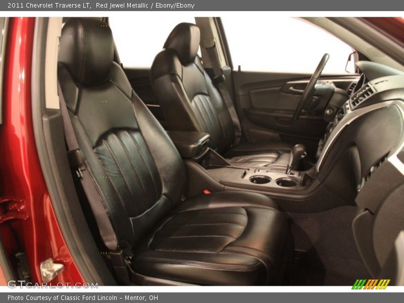 Red Jewel Metallic / Ebony/Ebony 2011 Chevrolet Traverse LT