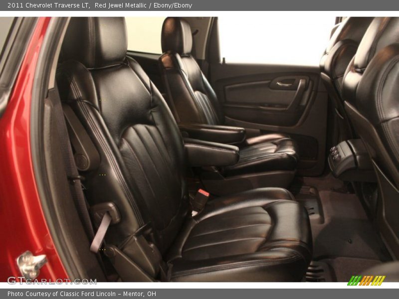 Red Jewel Metallic / Ebony/Ebony 2011 Chevrolet Traverse LT