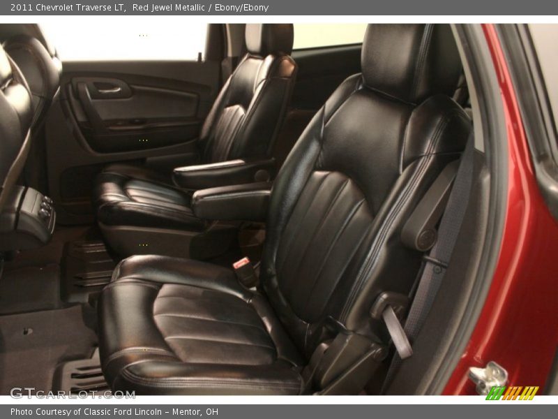 Red Jewel Metallic / Ebony/Ebony 2011 Chevrolet Traverse LT