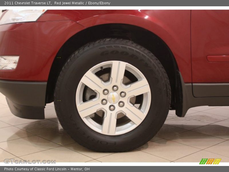 Red Jewel Metallic / Ebony/Ebony 2011 Chevrolet Traverse LT