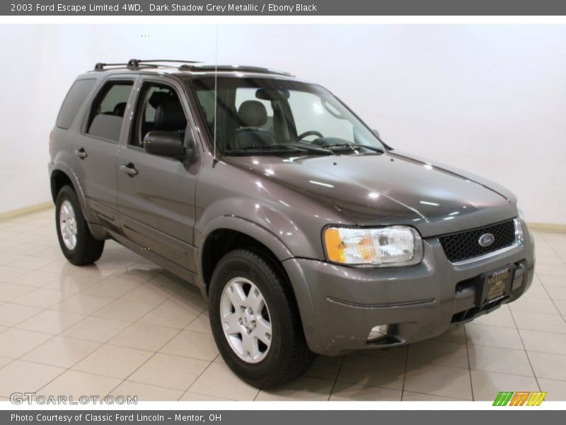 Dark Shadow Grey Metallic / Ebony Black 2003 Ford Escape Limited 4WD