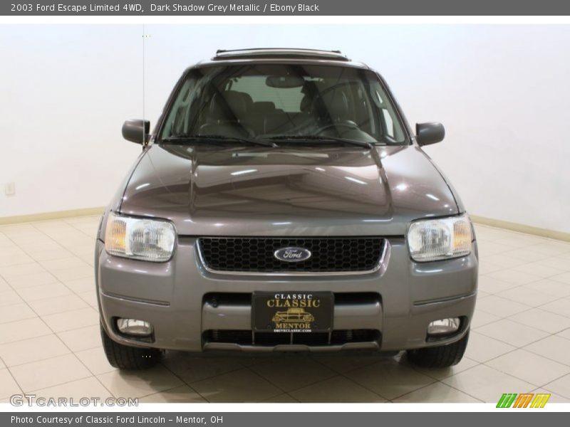 Dark Shadow Grey Metallic / Ebony Black 2003 Ford Escape Limited 4WD