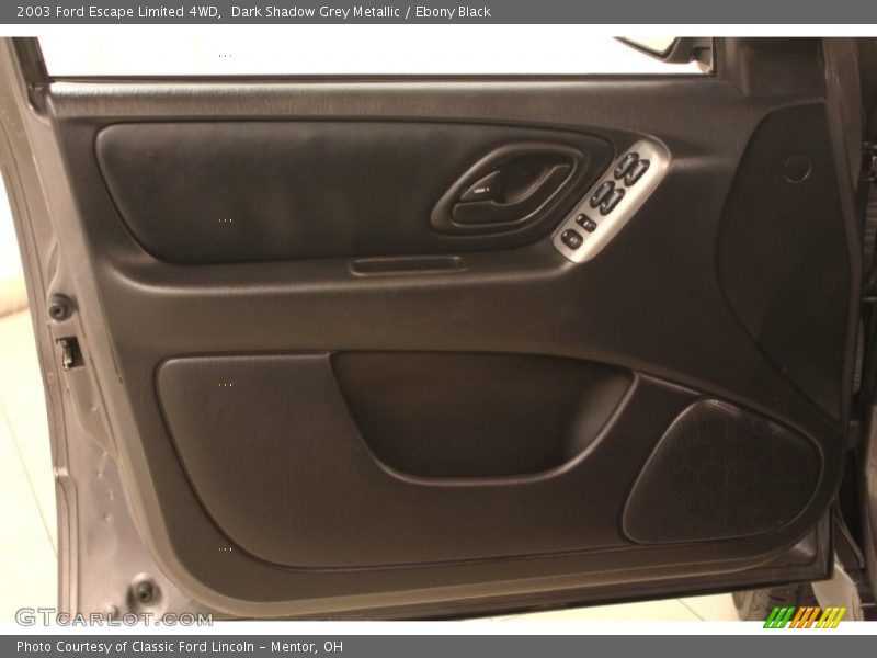 Dark Shadow Grey Metallic / Ebony Black 2003 Ford Escape Limited 4WD
