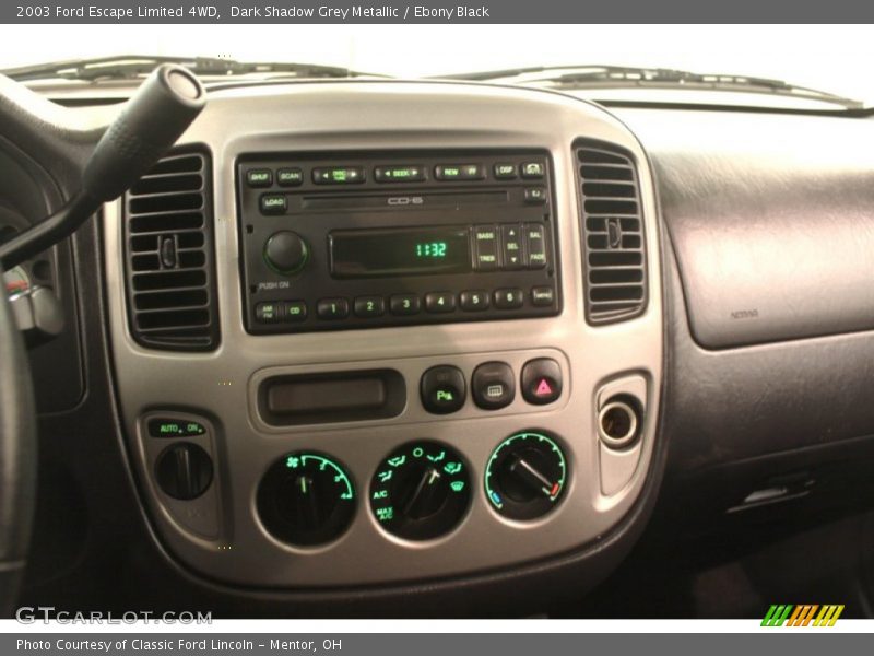 Dark Shadow Grey Metallic / Ebony Black 2003 Ford Escape Limited 4WD