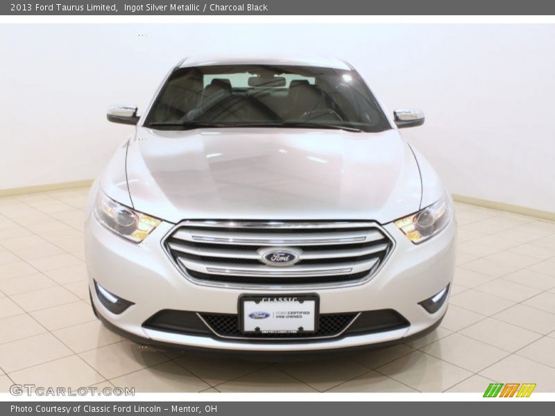 Ingot Silver Metallic / Charcoal Black 2013 Ford Taurus Limited
